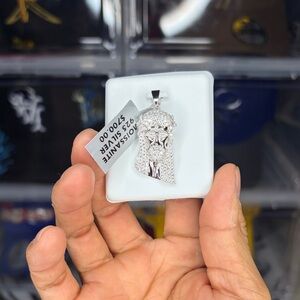 Silver Jesus Pendant